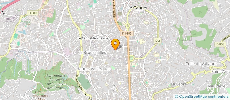 localisation de l'entreprise R J M à LE CANNET