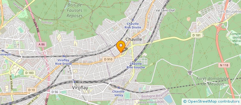 localisation de l'entreprise R.J. NETTOYAGE à CHAVILLE