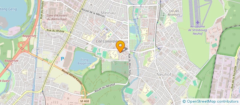 localisation de l'entreprise R.J.S.  STRASBOURG