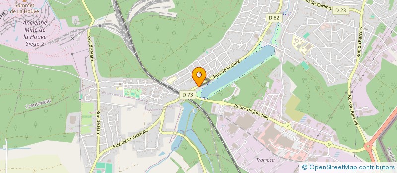 localisation de l'entreprise R.J. SALONS SARL  CREUTZWALD