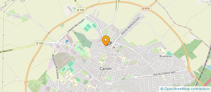 localisation de l'entreprise R J V VIDILI à CARVIN