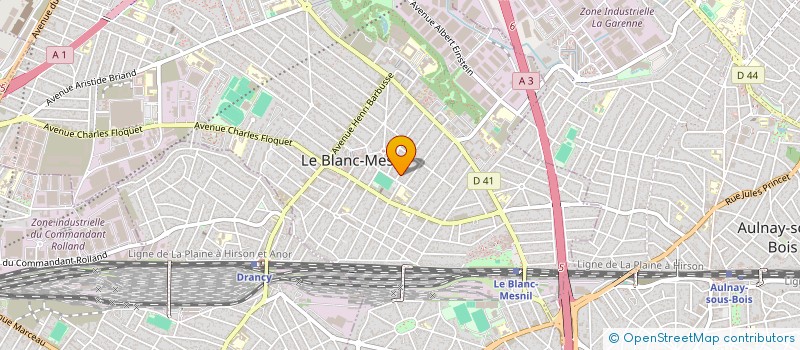 localisation de l'entreprise R.K à LE BLANC-MESNIL
