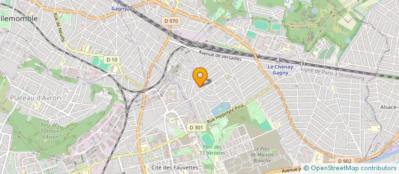 localisation de l'entreprise R.K. SUIVI PROJETS à GAGNY