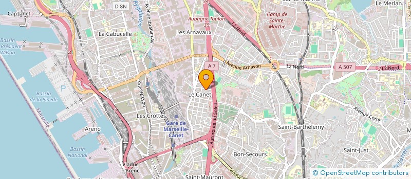localisation de l'entreprise R& K TECHNIQUES  MARSEILLE