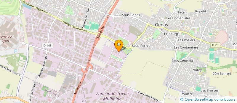 localisation de l'entreprise R&K TRANSPORT à MEYZIEU