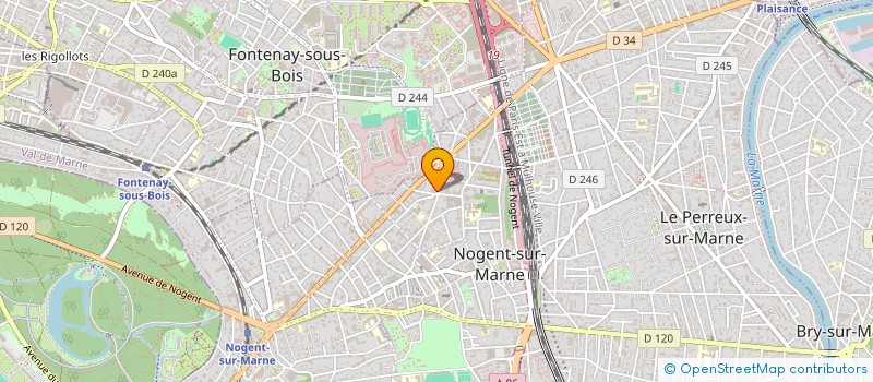 localisation de l'entreprise R.K TRANSPORTS à NOGENT-SUR-MARNE