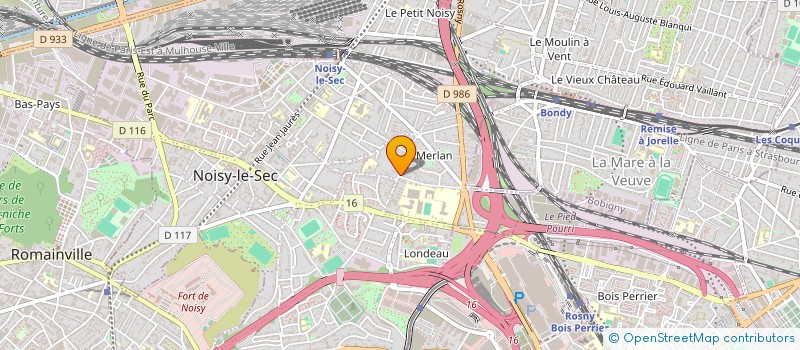 localisation de l'entreprise R.KUMAR  NOISY-LE-SEC