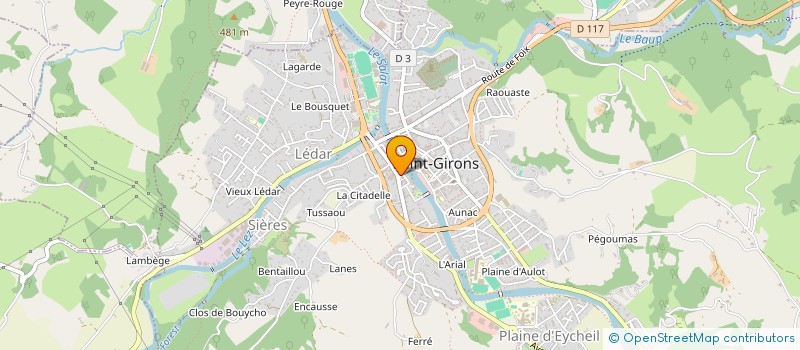 localisation de l'entreprise R&L à SAINT-GIRONS