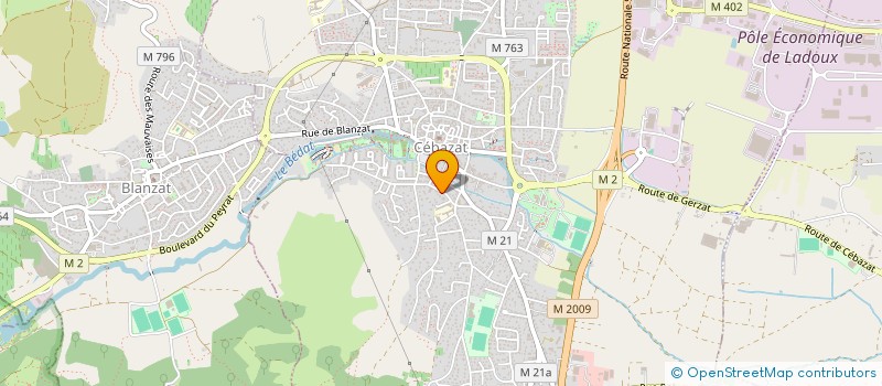 localisation de l'entreprise R&L  CEBAZAT