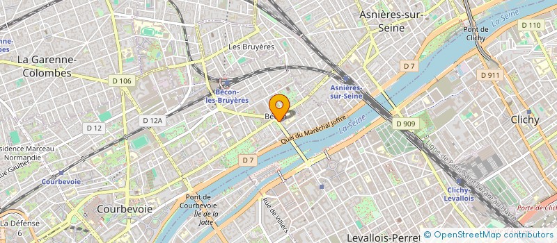 localisation de l'entreprise R&L à COURBEVOIE