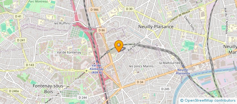 localisation de l'entreprise R&L ASSURE à ROSNY-SOUS-BOIS
