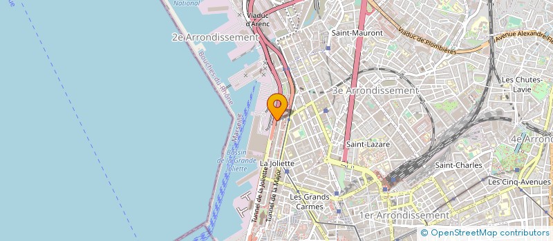 localisation de l'entreprise R.L.B. DISTRIBUTION à MARSEILLE