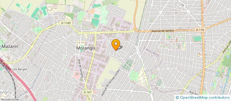 localisation de l'entreprise R.L.BAT  MORANGIS