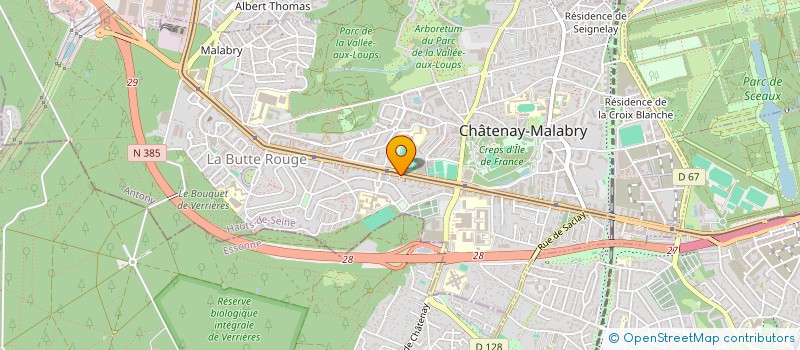 localisation de l'entreprise R.L HOLDING  CHATENAY-MALABRY