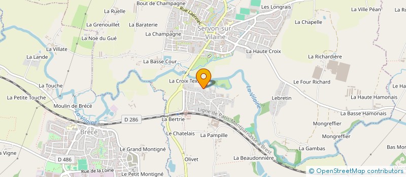 localisation de l'entreprise R.L. INVESTISSEMENT  SERVON-SUR-VILAINE