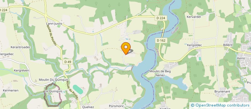 localisation de l'entreprise R.L.J  CLOHARS-CARNOET