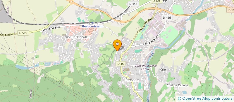 localisation de l'entreprise R L M  RIVES