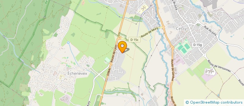 localisation de l'entreprise R.L.N DECORY  ECHENEVEX