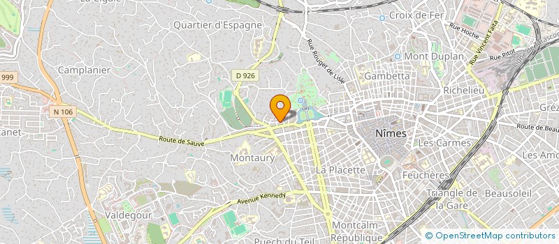 localisation de l'entreprise R.L.P. RECOUVREMENT à NIMES