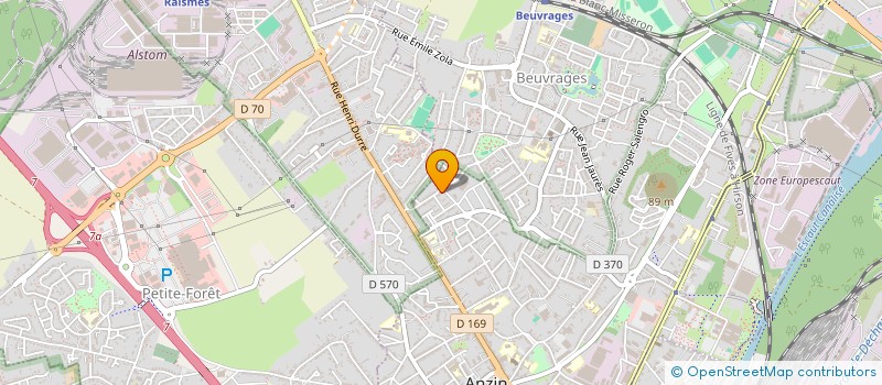 localisation de l'entreprise R&L RENOV à ANZIN