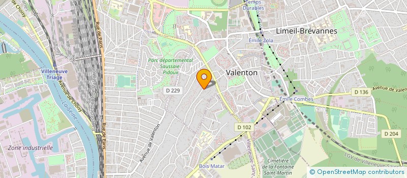 localisation de l'entreprise R.L.T IMMO à VALENTON