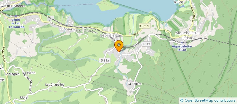 localisation de l'entreprise R-L TOITURES  LEPIN-LE-LAC