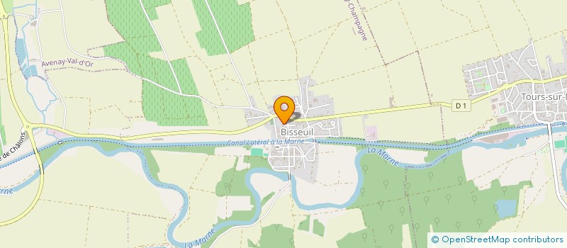 localisation de l'entreprise R.L.V.  AY-CHAMPAGNE