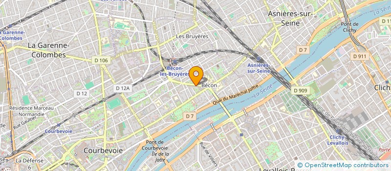 localisation de l'entreprise R.L.V DISTRIBUTION à COURBEVOIE
