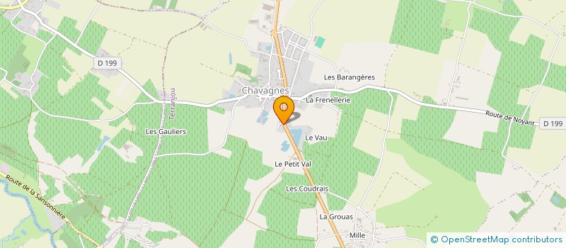 localisation de l'entreprise R.LAC à TERRANJOU