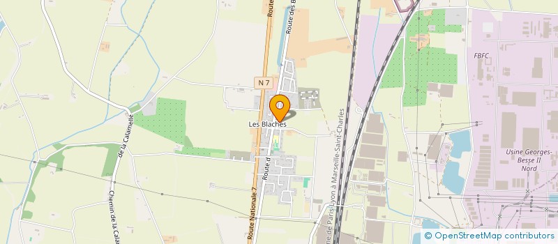 localisation de l'entreprise R.LAUNEAU à PIERRELATTE