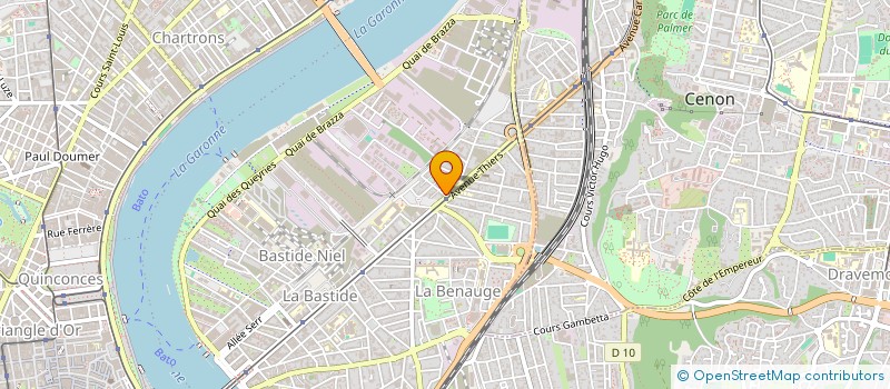 localisation de l'entreprise R LAVIGNE  BORDEAUX