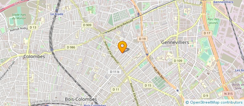 localisation de l'entreprise R-LIST  ASNIERES-SUR-SEINE