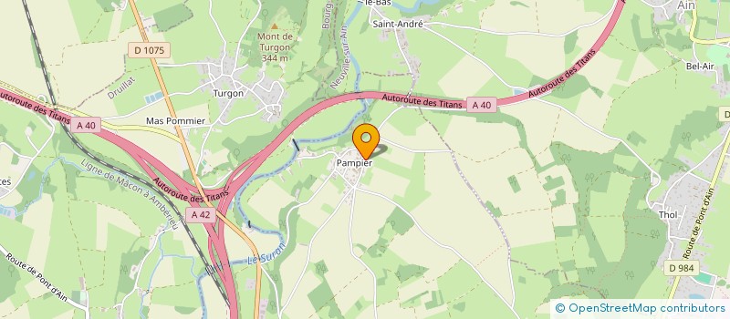 localisation de l'entreprise R LORRAIN  PONT-D'AIN