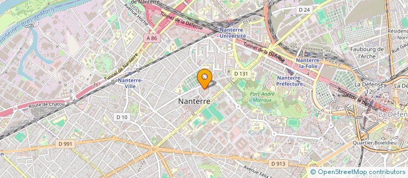 localisation de l'entreprise R.M.  NANTERRE