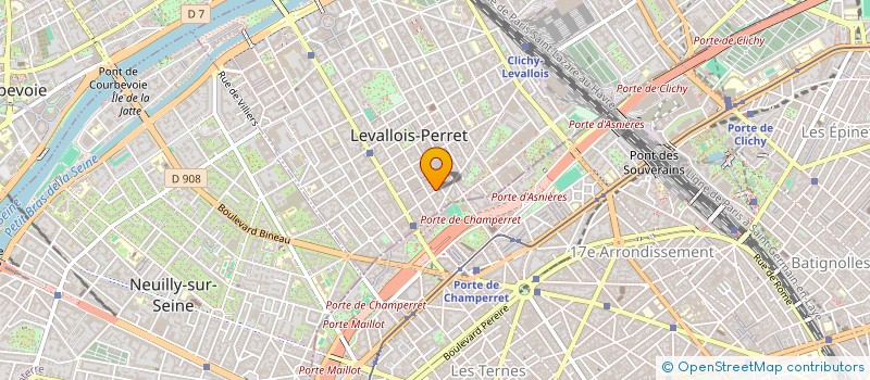 localisation de l'entreprise R M à LEVALLOIS-PERRET