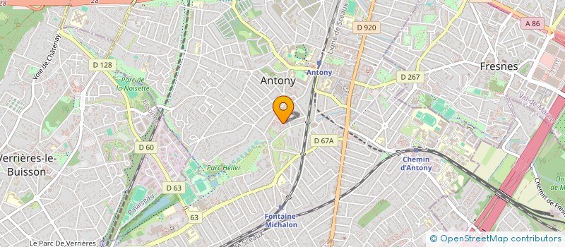 localisation de l'entreprise R&M à ANTONY