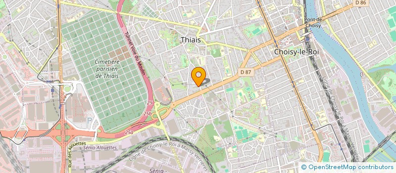 localisation de l'entreprise R.M.A.  VITRY-SUR-SEINE