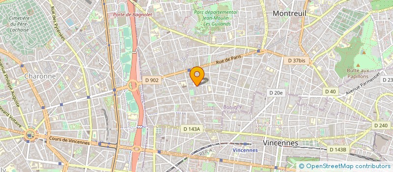 localisation de l'entreprise R M ACCESSOIRES à MONTREUIL