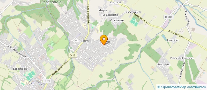 localisation de l'entreprise R.M AUTO  MONTBERON