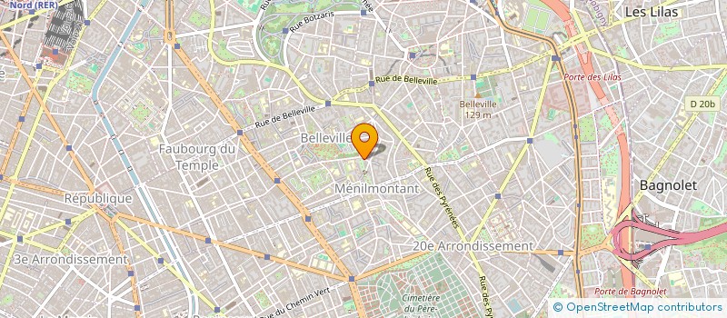 localisation de l'entreprise R.M.B.  PARIS