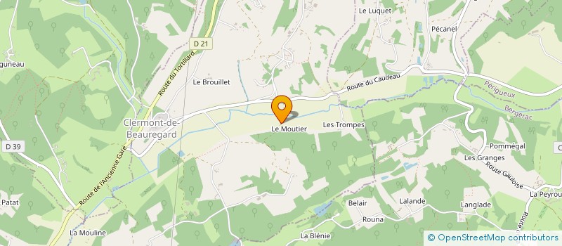 localisation de l'entreprise R.M.B. à ST GEORGES DE MONTCLARD
