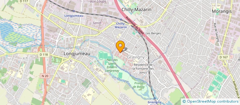 localisation de l'entreprise R M B  CHILLY-MAZARIN