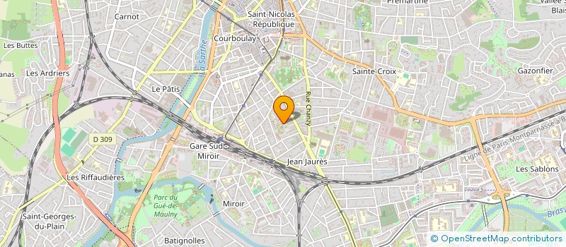 localisation de l'entreprise R-M B.A.T  LE MANS