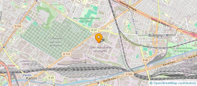 localisation de l'entreprise R.M.B.H  BOBIGNY