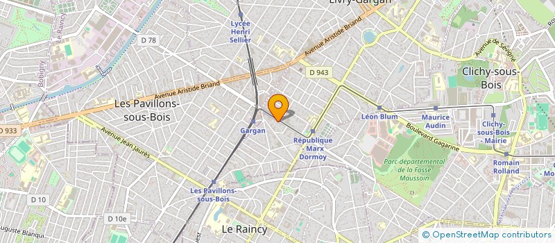 localisation de l'entreprise R.M.C.  LIVRY-GARGAN