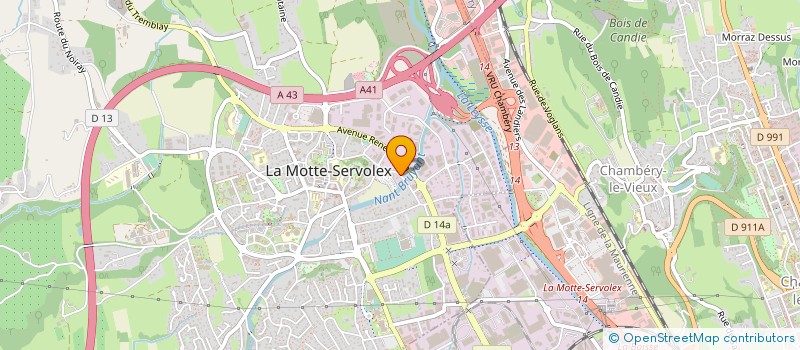 localisation de l'entreprise R M C S ELECTRO MECANIQUE à LA MOTTE-SERVOLEX
