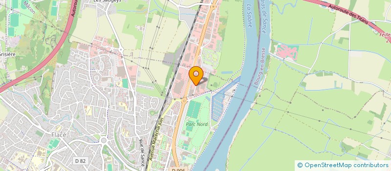 localisation de l'entreprise R.M. CAST  MACON