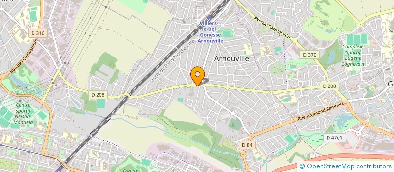 localisation de l'entreprise R.M CONCEPT BTP à ARNOUVILLE