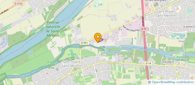 localisation de l'entreprise R&M CONSULTANTS à SAINT-PRYVE-SAINT-MESMIN