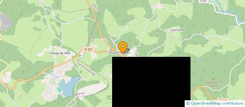 localisation de l'entreprise R.M.D  ALBUSSAC